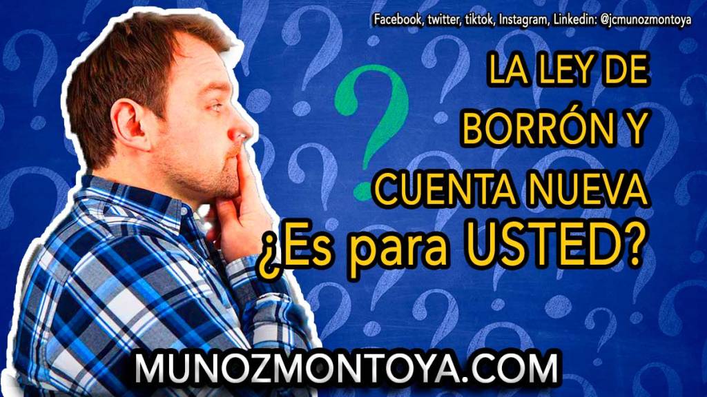 Las preguntas que nos deja la ley de borrón y cuenta nueva: Esa ley no es para todo el&nbsp;mundo.
