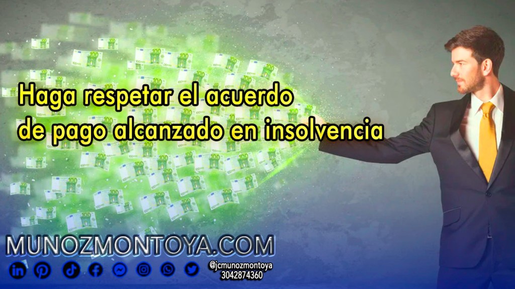 La herramienta que tiene el deudor insolvente para forzar a sus acreedores a recibir el&nbsp;pago